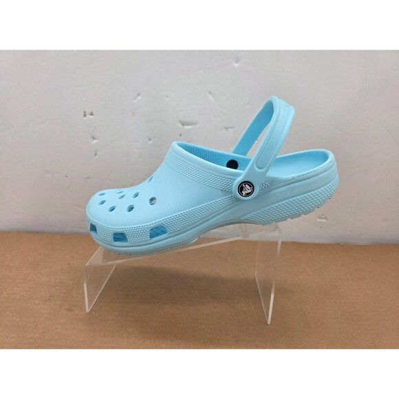 CROCS Classic Bue Clogs Men\'s 13 Adjustable Strap Mule Slide Water Pool Sandal
